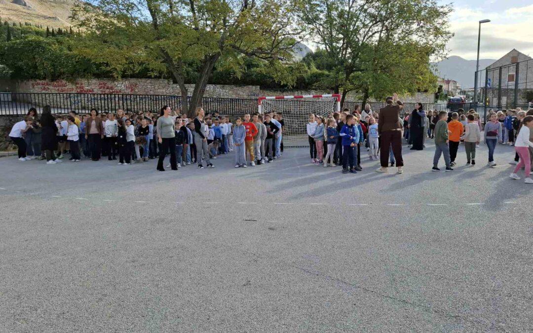 Vježba evakuacije u slučaju potresa