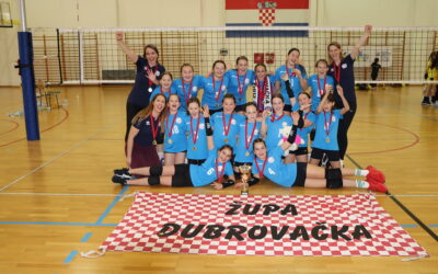Zlatne djevojčice Župe – prvakinje Hrvatske u mini odbojci